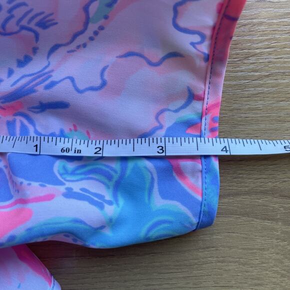 Lilly Pulitzer Luxletic Shorts Womens Extra Small Pink Lined Lightweight Workout - Picture 6 of 9